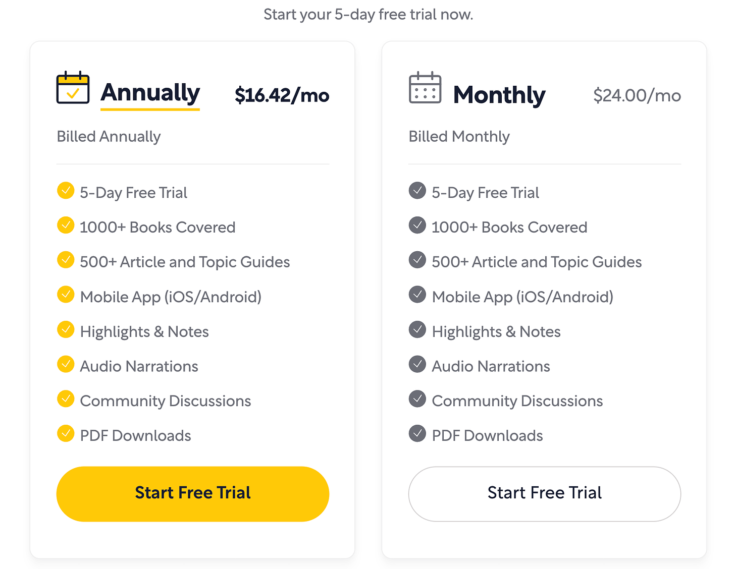 Shortform pricing