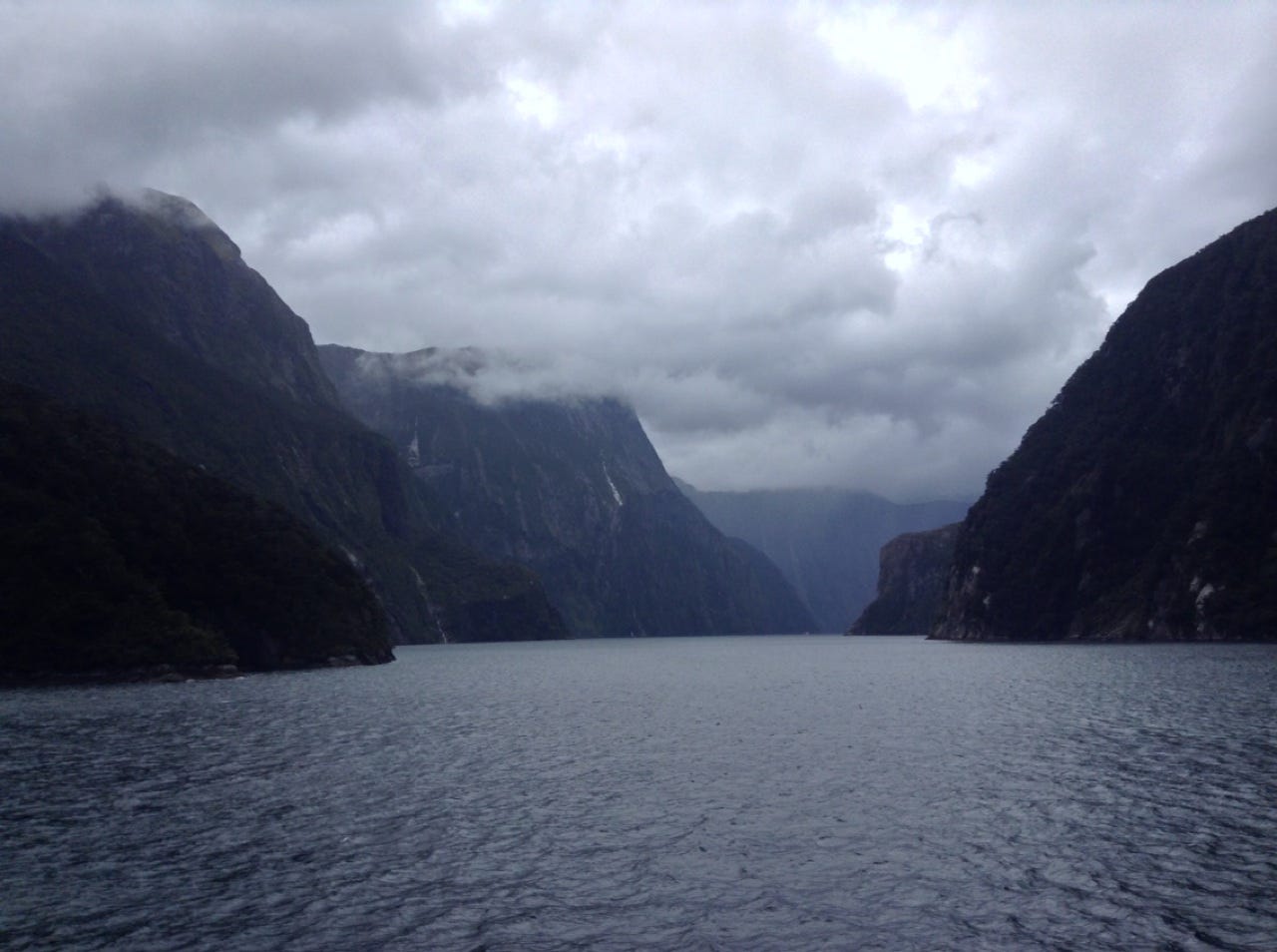 Cloudy day over the Sound