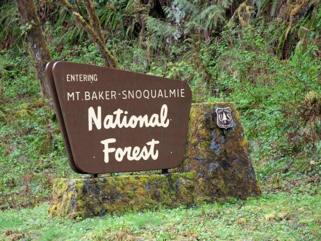 mt baker snoqualmie sign - US National Forest Service | 790 KGMI