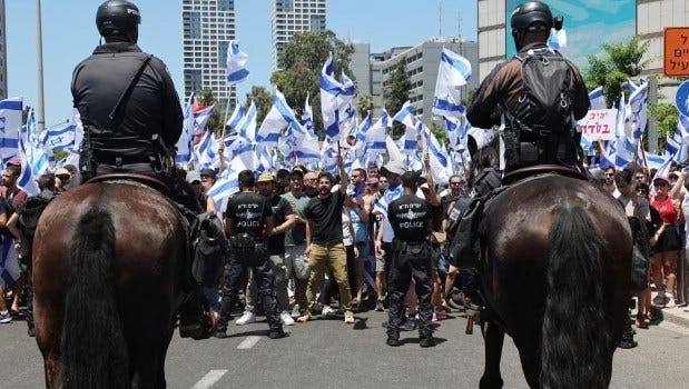 Más de 65 detenidos en Israel en masivas protestas contra la reforma  judicial de Netanyahu - Diario San Rafael