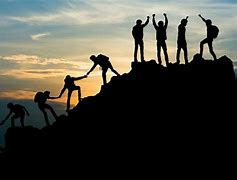 Image result for people climbing up a mountain