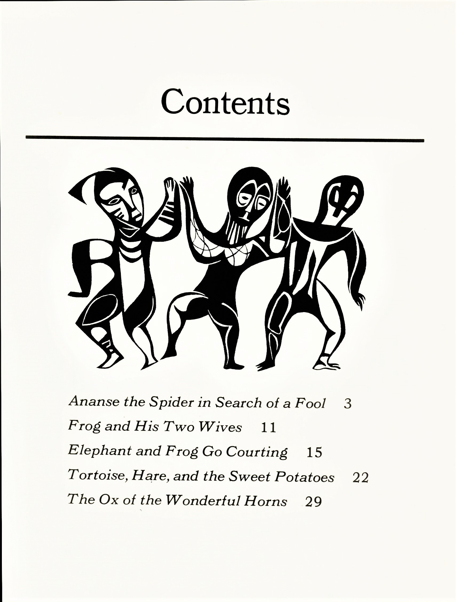 an extract of a page of a book with three traditional dancing figures.