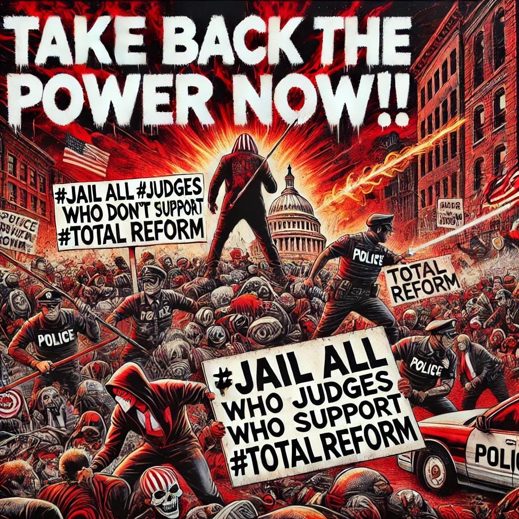 Yea, too bad it will be too late! Take back the power now!! #Jail all #Judges who don't support #TotalReform - Disruptive Fine Art