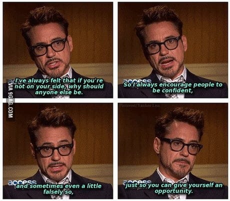 Robert Downey Jr. just posted these beautiful words. - 9GAG