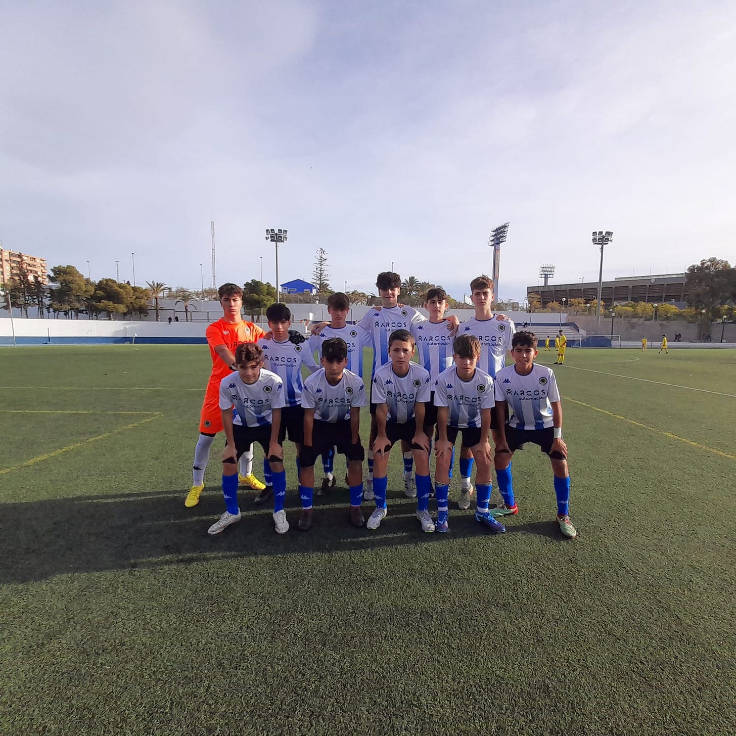 Once del Cadete B contra el Lacross Babel