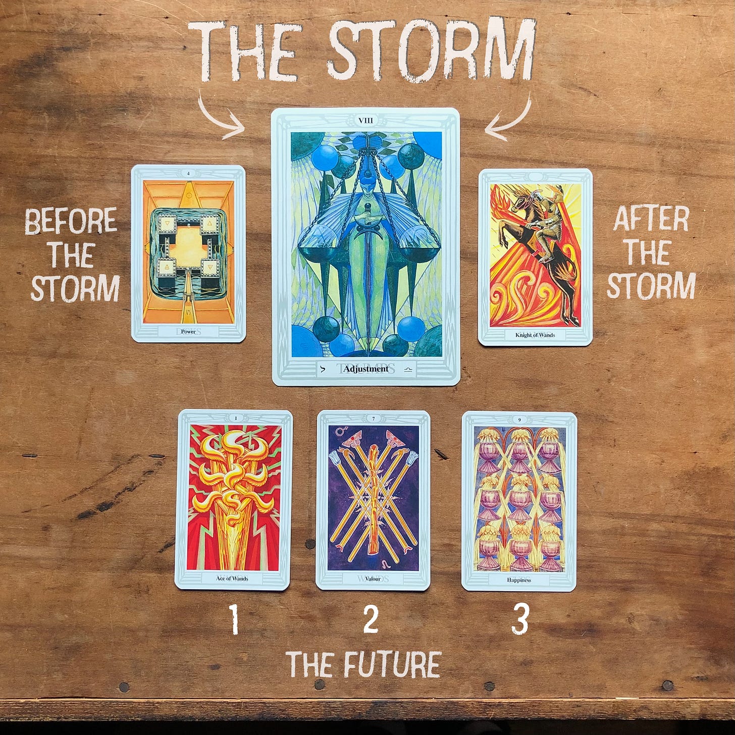 Hurricane Helene Asheville tarot reading with The Thoth Tarot.