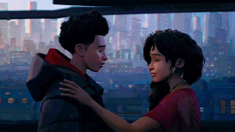 Spider-Man: Across The Spider-Verse's Touching Mother And Son Moment Came  From A True Story - IMDb