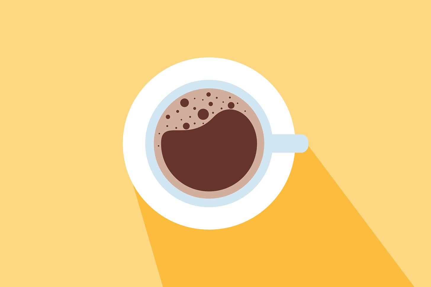 Flat Illustration a Cup of Coffee Grafik Von MAMD · Creative Fabrica