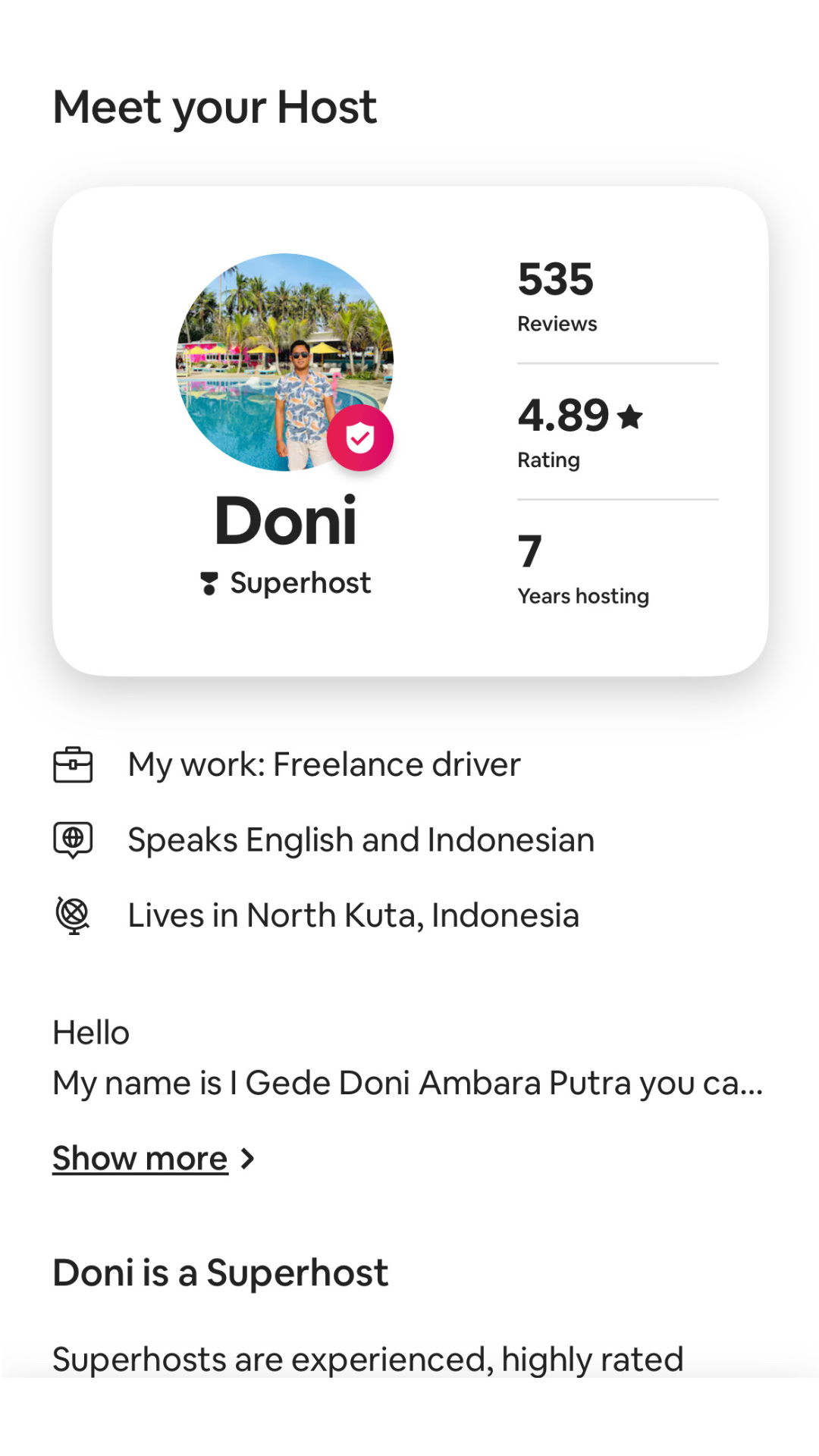 Airbnb Host Profile