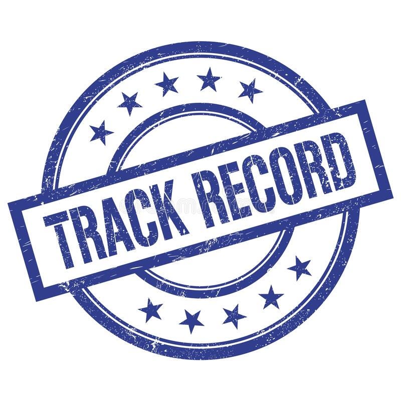 TRACK RECORD Text Written on Blue Vintage Round Stamp Stock Illustration -  Illustration of text, circle: 223532928