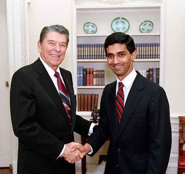 File:Ronald Reagan and Dinesh D'Souza.jpg