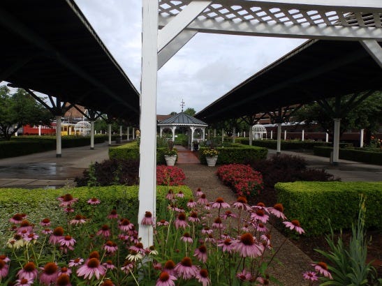 Formal gardens at the Chattanooga Choo-choo