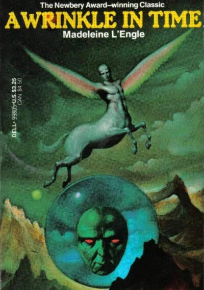 Cover for the 1976 Dell/Laurel Leaf paperback edition of &quot;A Wrinkle in Time.&quot; 