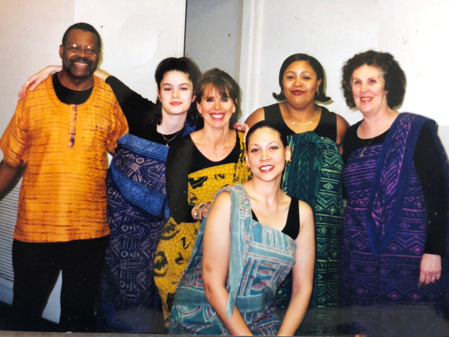 some of the choir in 2001 Intiman production of Black Nativity