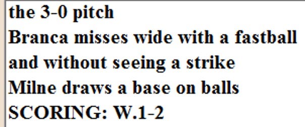 Diamond Mind Baseball Play By Play