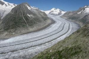 a road near a glacier
