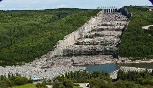 Giant Steps spillway of the Robert Bourassa hydroelectricity facility