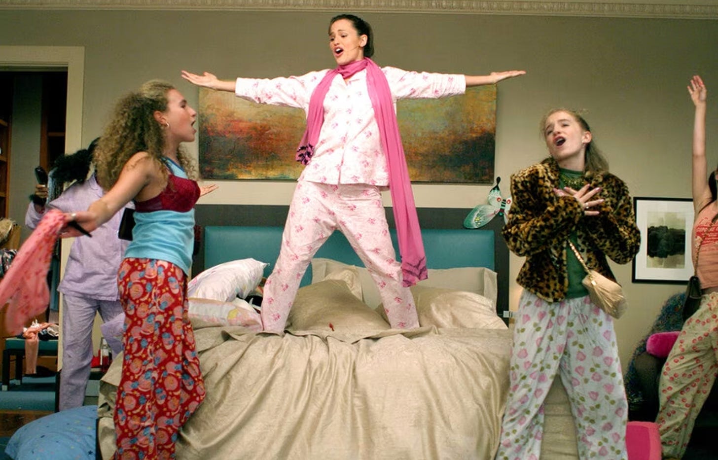 Jenna Rink at a slumber party in 13 Going on 30.