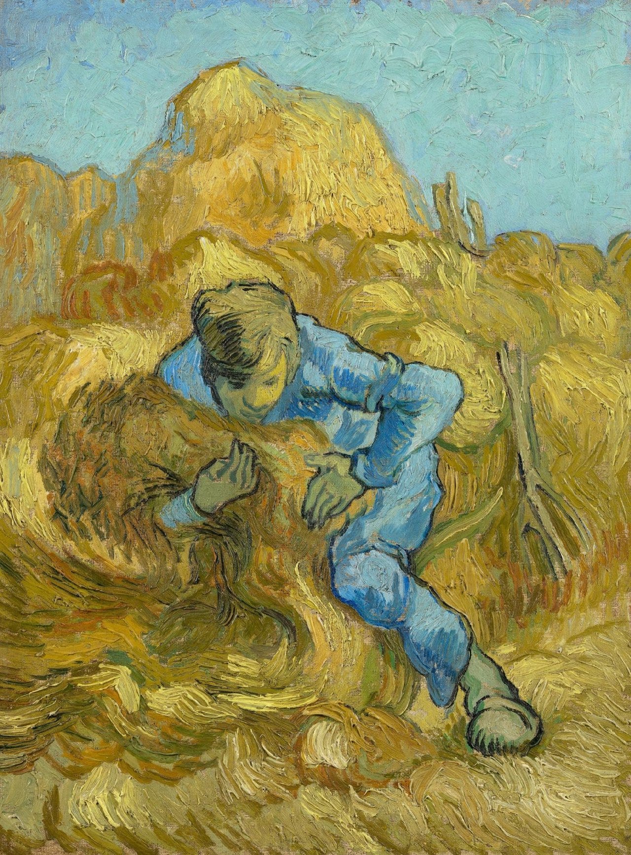 Vincent van Gogh - The Sheaf-Binder (after Millet) - Van Gogh Museum