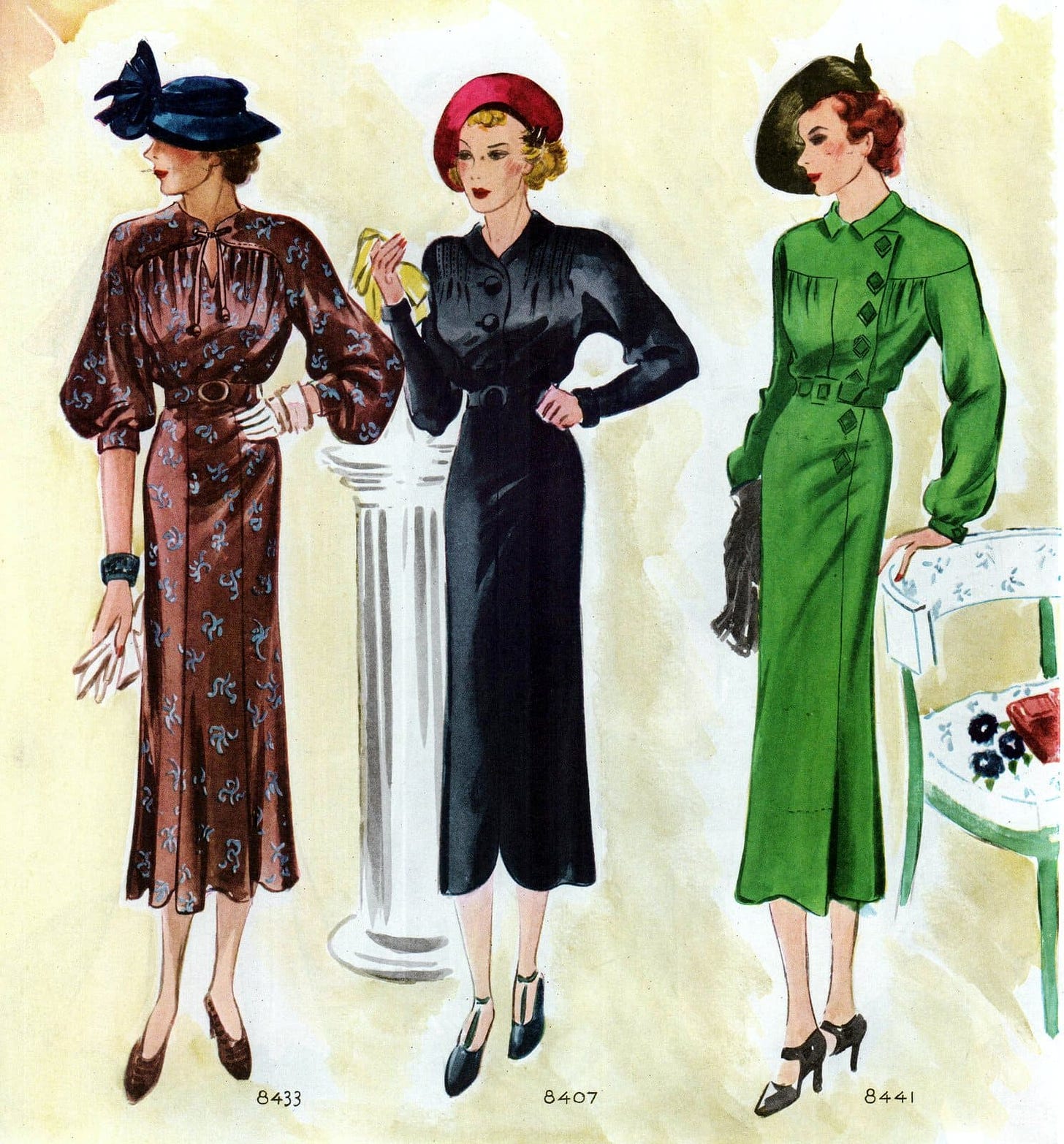 Vintage 1930s clothing for women (1935) Click Americana (6)