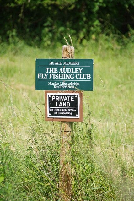Audley Fly Fishing Club Sign
