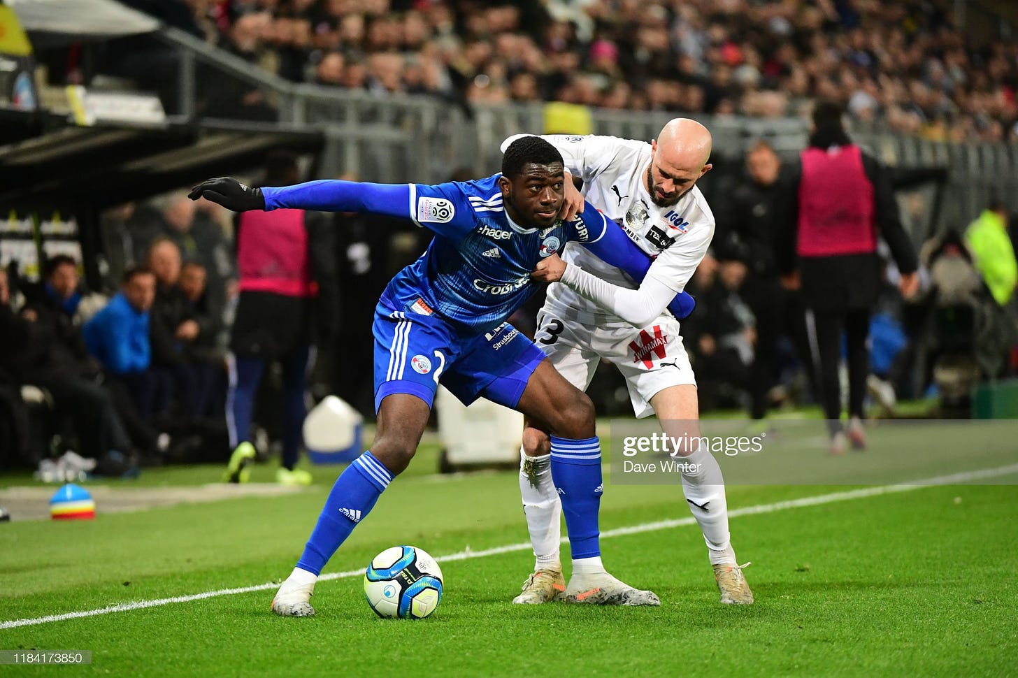 Sanjin PRCIC of Racing Club de Strasbourg during the French Cup match  News Photo - Getty Images