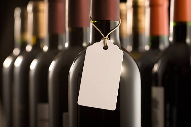 Wine Bottles And Label Stock Photo - Download Image Now - Label, Wine Bottle,  Wine - iStock
