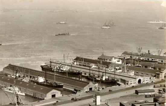 piers 11 to 19, san francisco, 1934