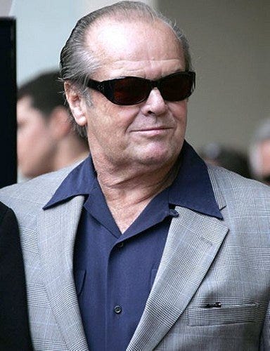 jack nicholson working his look for bad day at work movie 2015