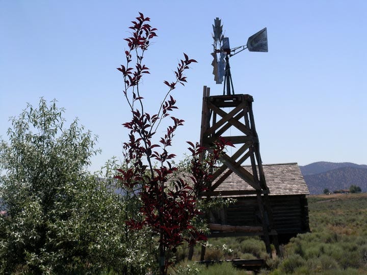 Old windmill in the desert