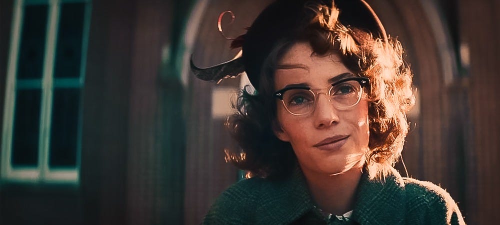 Maya Hawke as Flannery O’Connor in Wildcat. (Credit: Oscilloscope)