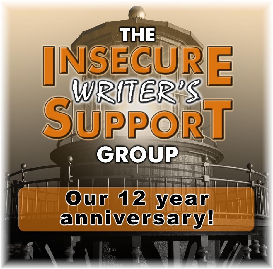 image of a lighthouse. text reads Insecure Writer's Support Group
