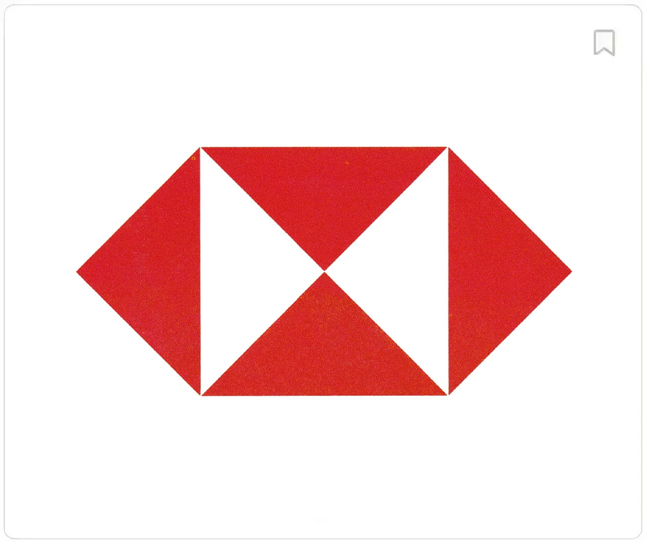 HSBC logo by Harry Steiner, 1982