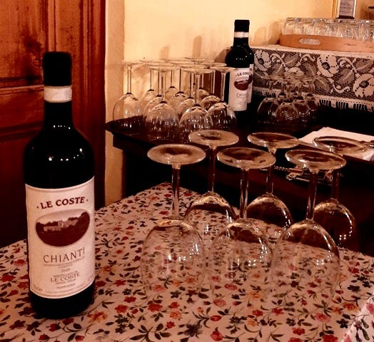 che c'è di meglio per terminare una bella serata di un buon assaggio di Chianti?