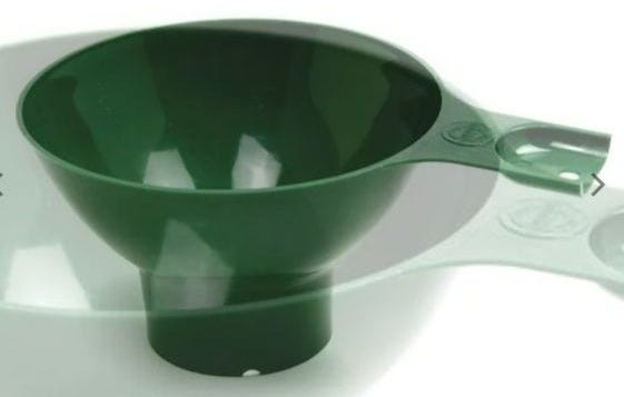 Food grade hand funnel for dry mix package filling Food grade hand funnel for dry mix package filling