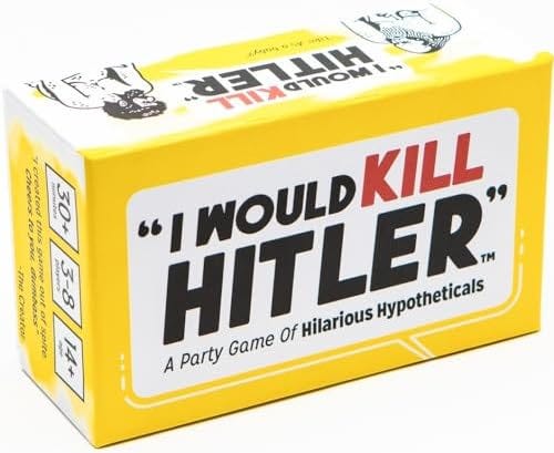 Amazon.com: "I Would Kill Hitler" - 'The What Would You Do?' Adult Party  Game of Hilarious Hypotheticals - Fun Board Game for Adults - Game Night  Games - Fun Game for Group