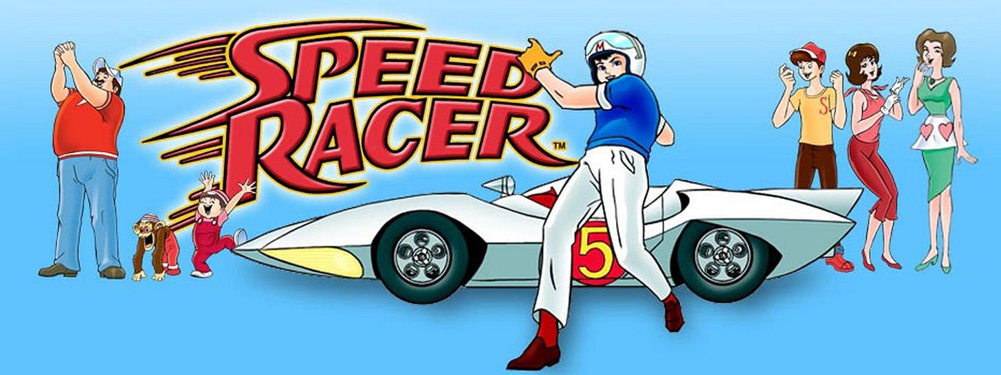 852 (JPEG Image, 1600 × 600 pixels) | Speed racer, Speed racer cartoon ...