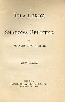 Title page of Iola Leroy or Shadows Uplifted, 1892