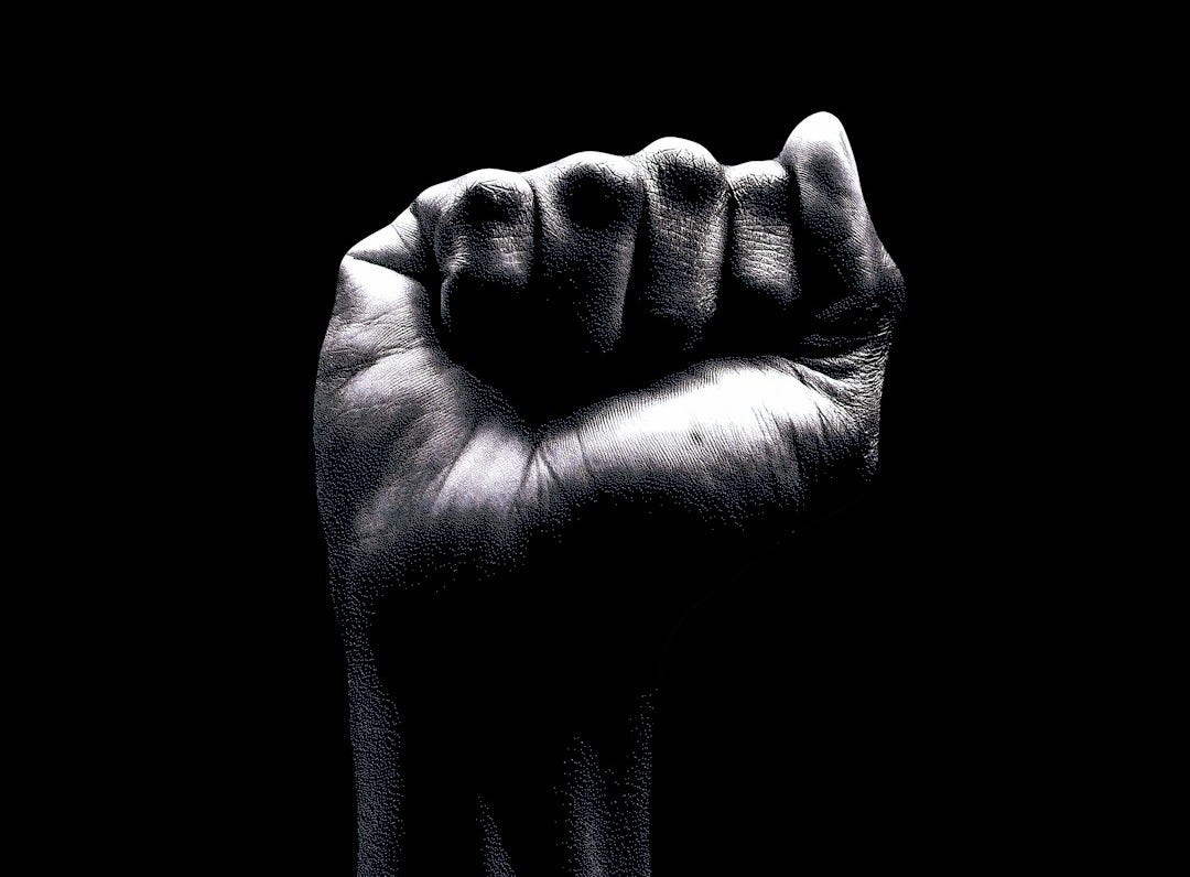 Raised fist