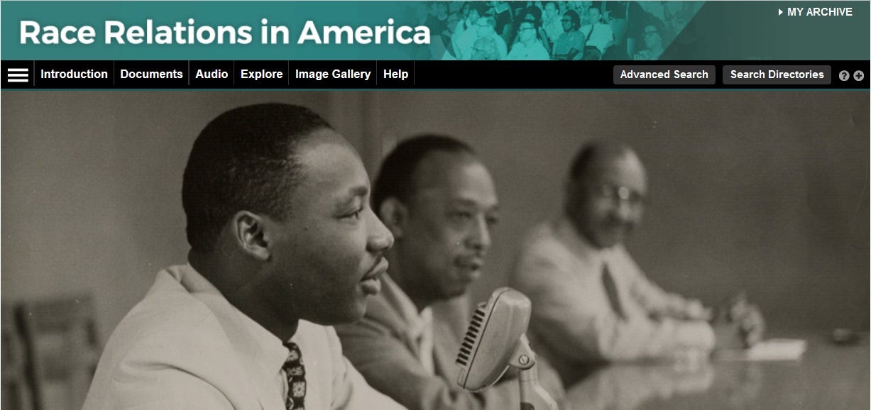 Trial access: Race Relations in America | HCA Librarian