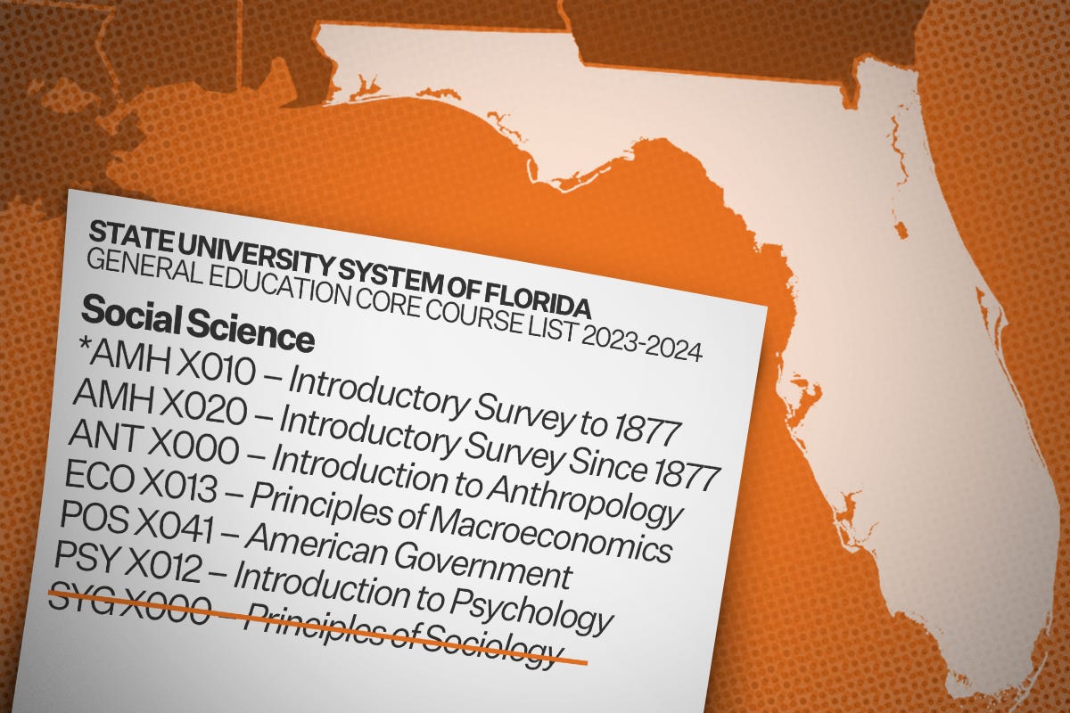 Sociology may be removed from gen. ed. course list in Florida