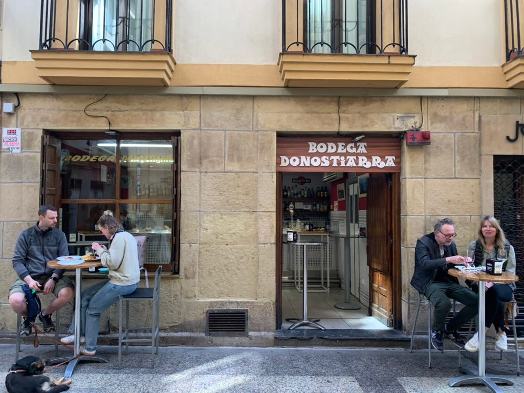 Our favorite pintxos bar, Bodega Donostiarra.