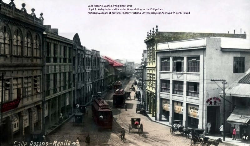 File:Calle Rosario, Manila, Philippines, 1915.png