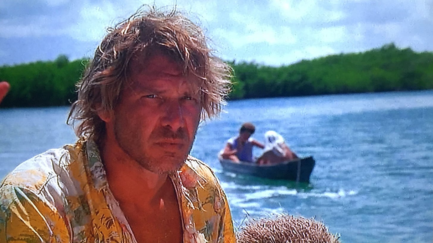The Mosquito Coast Harrison Ford boat water
