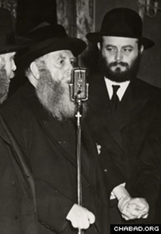 Chabad Leader Menachem Mendel Schneerson ---------- Глава Хабада Менахем-Мендл Шнеерсон