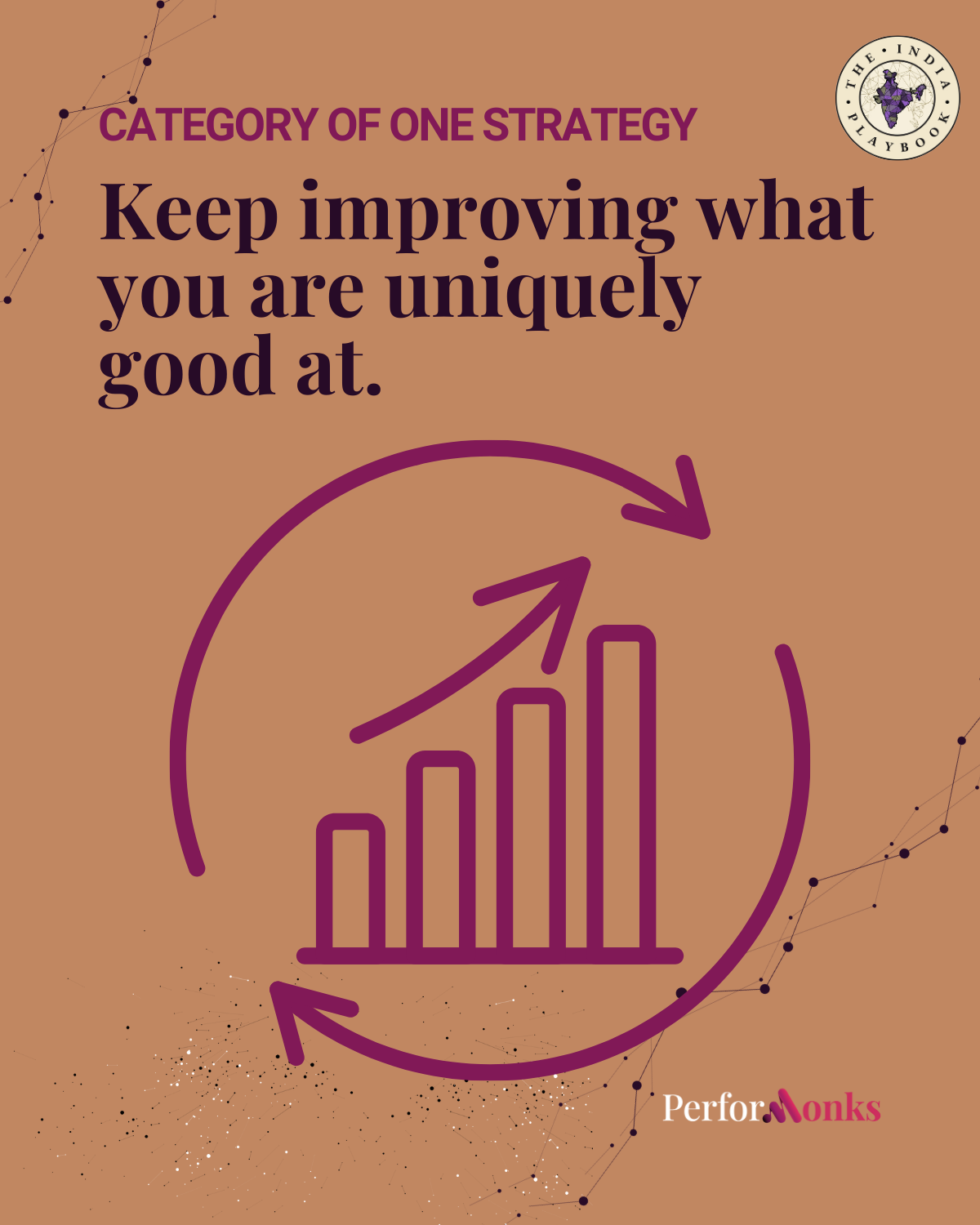 Keep improving what you are uniquely good at