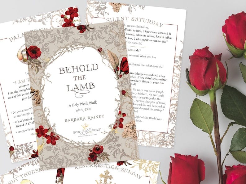 Behold the Lamb Holy Week Cards Digital Download image 1