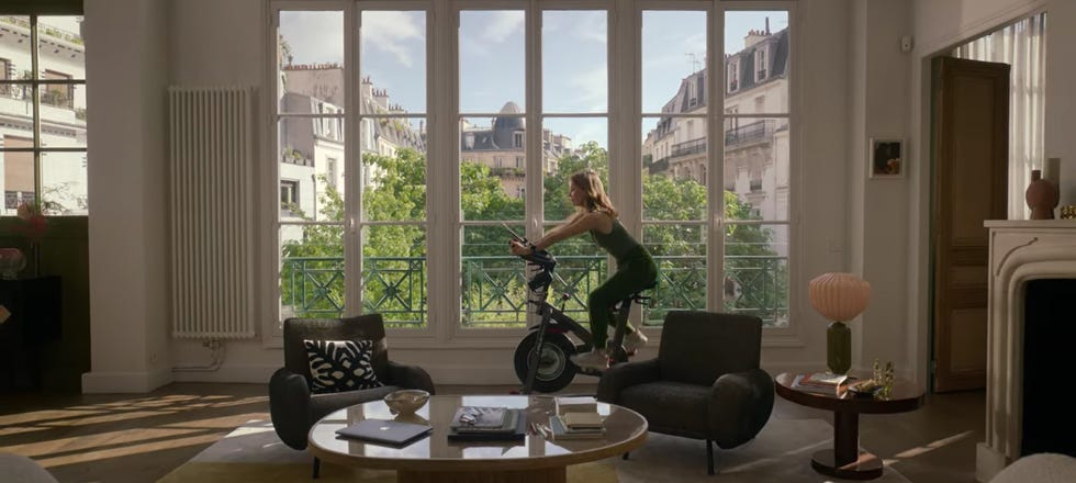 How 'Emily in Paris' Ended Up with a Peloton Scene