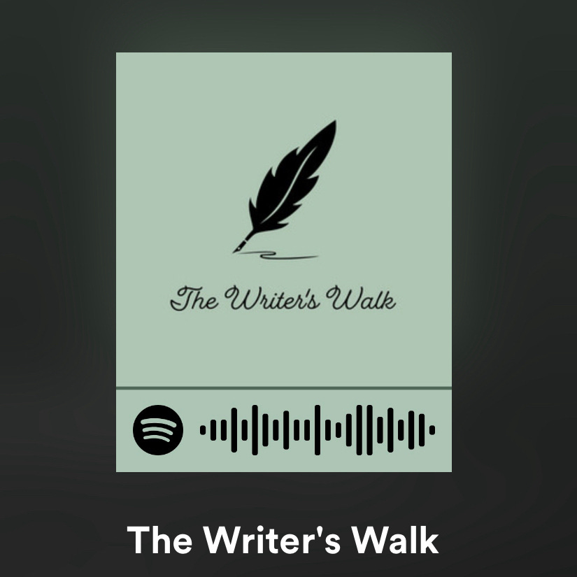 The Writer's Walk Spotify Playlist image showing the logo mark and newsletter name