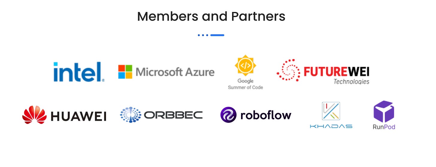 picture of openCV corporate sponsors